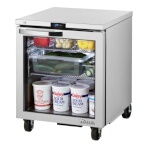 True TUC-27G-HC~SPEC3 - Undercounter Refrigerator, (1) glass door, (2) shelves